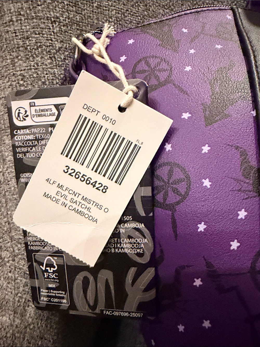 Loungefly Malificant satchel - Picture 2 of 5